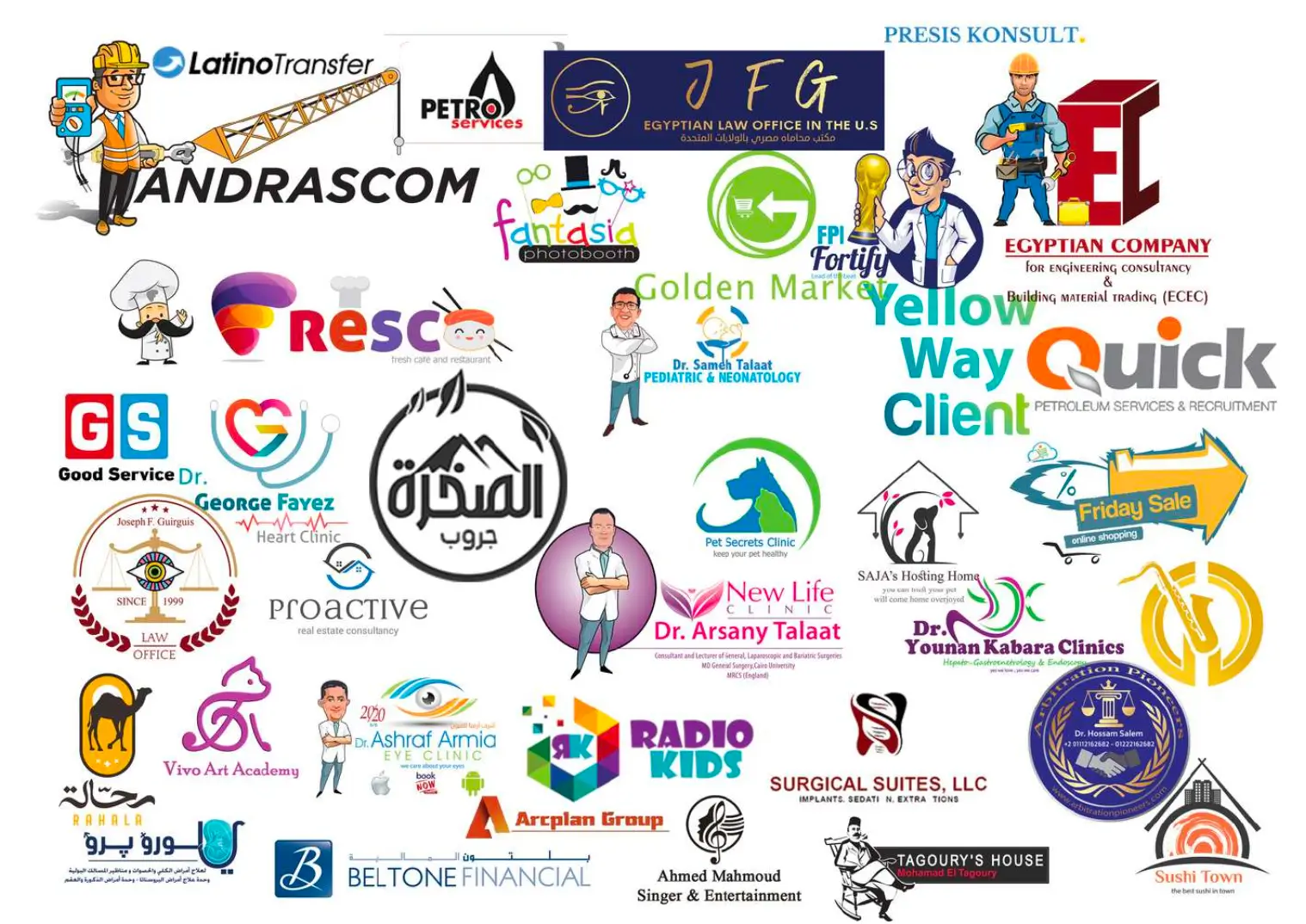 Sie erhalten ein individuell gestaltetes Logo-Design mit unbegrenzten Überarbeitungen.